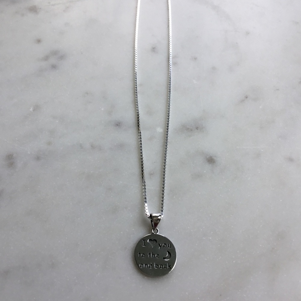 Sterling Silver I Love You... Necklace - Picture 11 of 16